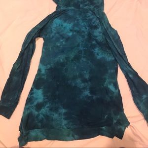 blue tye dye hoodie